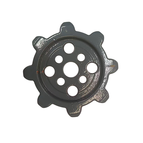 Rueda motriz Ruilong de 8 dientes y 9 orificios (brida/acero al manganeso)