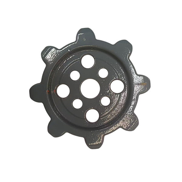 Rueda motriz Ruilong de 8 dientes y 9 orificios (acero forjado/bridado)